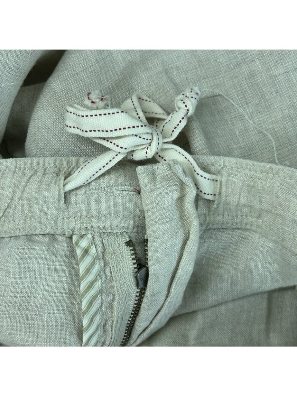 Tommy Bahama Pants Loose Cargo Beach Men’s XL 100% Linen Lounge Y2K Baggy Beige - Picture 12 of 14